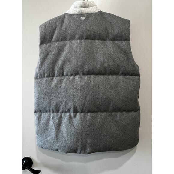 Louis Castel Golf 2XL (115) Wool Blend Down Puffer quilted Vest Gray Full Zip - Picture 2 of 9